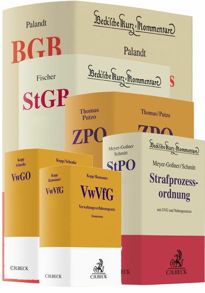 Kommentarpaket (BGB, ZPO, StGB, StPO, VwVfG, VwGO); 6 Titel in einem Paket zum Vorzugspreis; Altauflage Gebraucht