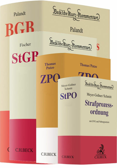 Kommentarpaket (BGB, ZPO, StGB, StPO); 4 Titel in einem Paket zum Vorzugspreis; Altauflage Gebraucht