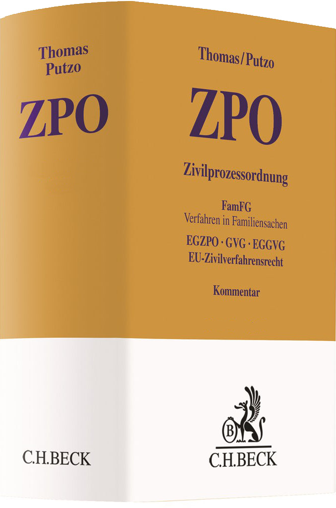 Thomas / Putzo ZPO Kommentar Zivilprozessordnung – shop.iurastudent.de
