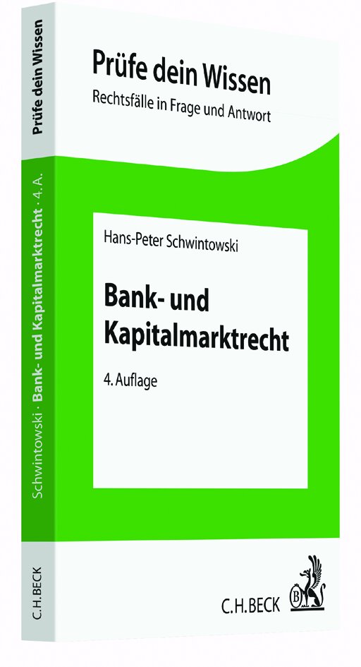 Schwintowski: Bank- und Kapitalmarktrecht