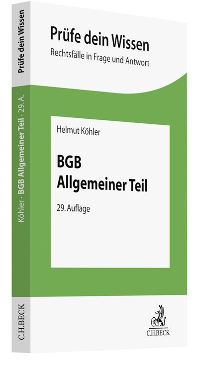 Köhler: BGB Allgemeiner Teil
