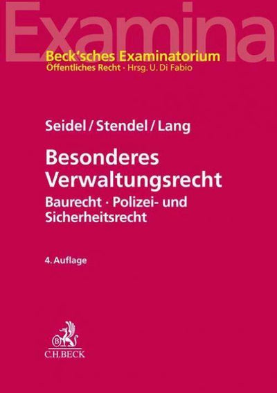 Seidel/Stendel: Besonderes Verwaltungsrecht