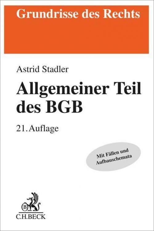 Rüthers/Stadler: Allgemeiner Teil des BGB