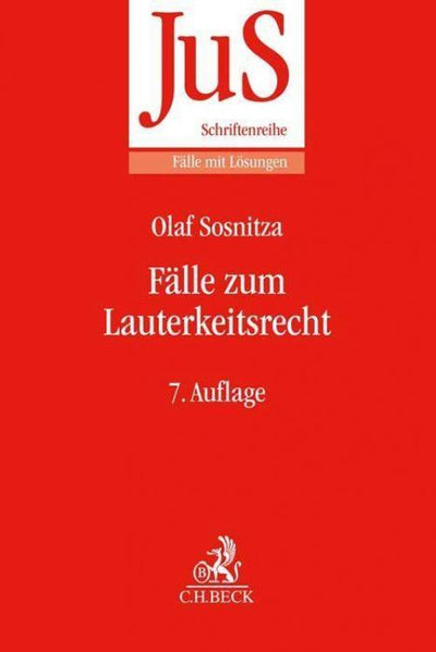 Sosnitza: Fälle zum Lauterkeitsrecht