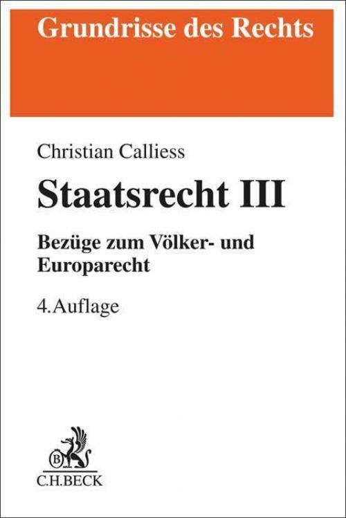 Calliess: Staatsrecht III