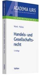 Maties/Wank: Handels- und Gesellschaftsrecht