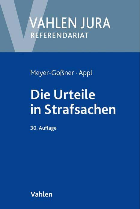 Appl/Kroschel: Die Urteile in Strafsachen