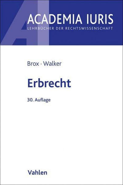 Brox/Walker: Erbrecht