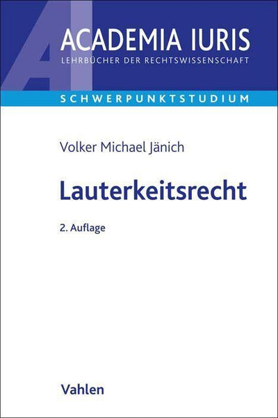 Jänich: Lauterkeitsrecht