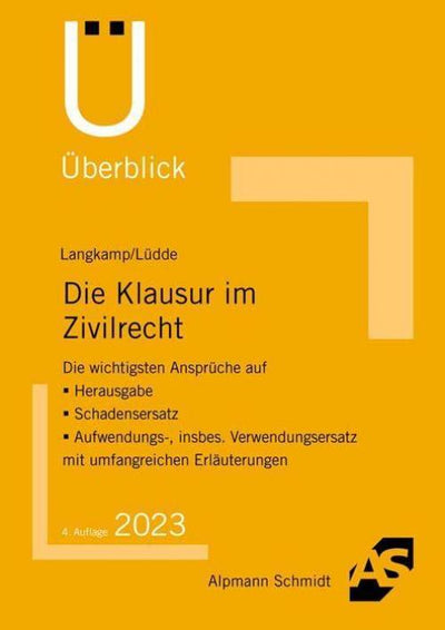 Langkamp/Lüdde: Die Klausur im Zivilrecht