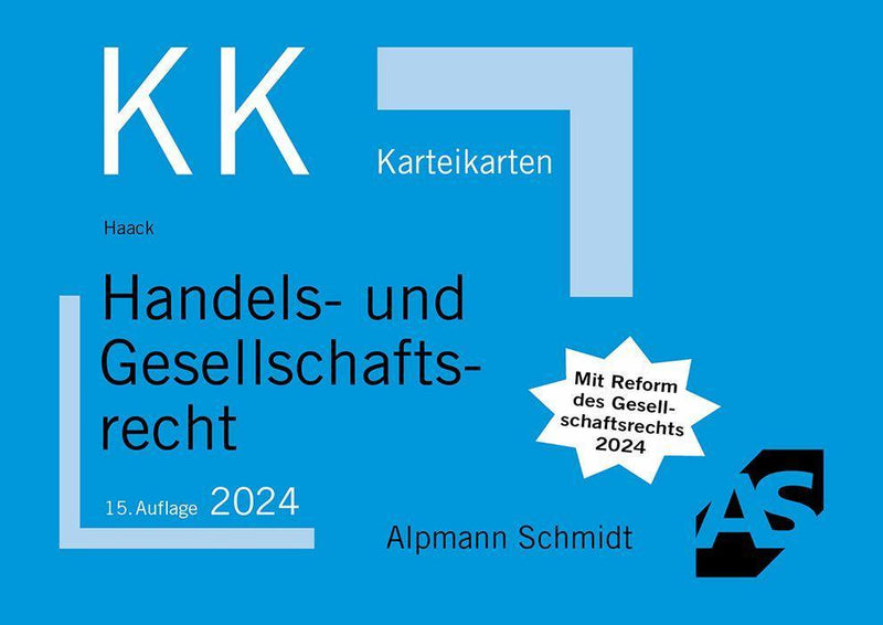 Haack: Karteikarten Handels- und Gesellschaftsrecht